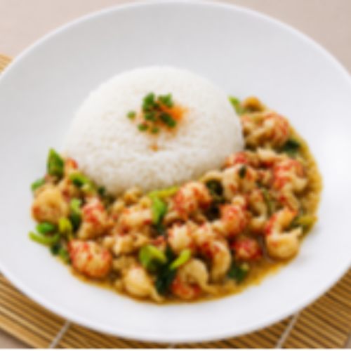 Garlic Crayfish Rice Bowl
