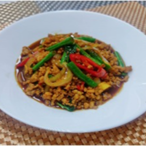 Hot Basil with Minced Meat - Chicken/ Pork