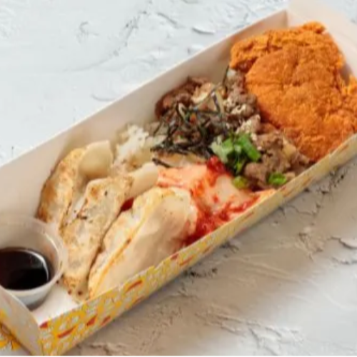 Chicken Katsu Mentai/Yakiniku Combo X 3 Original Gyozas