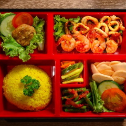 Nasi Kuning Seafood Set