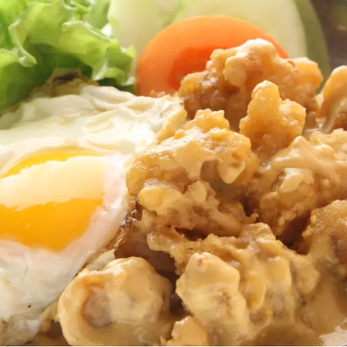 Salted Egg Creamy Sliced Fish Rice