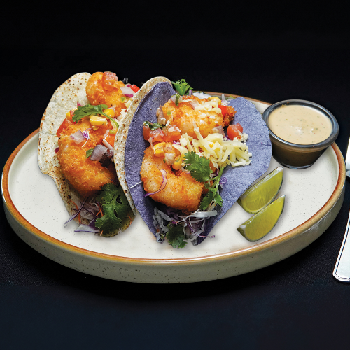 Bang Bang Prawn Tacos