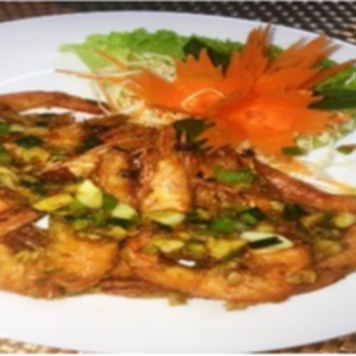 Deep Fried Prawn with Garlic