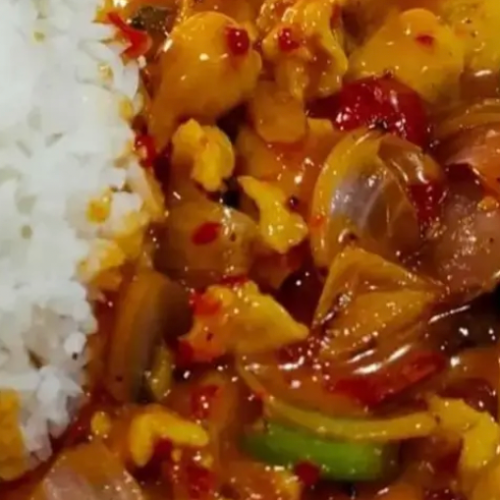 Sambal Sliced Chicken Rice