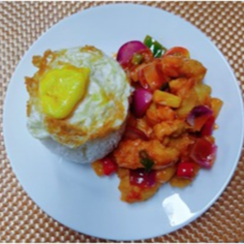 Sweet & Sour Chicken/ Pork with Rice