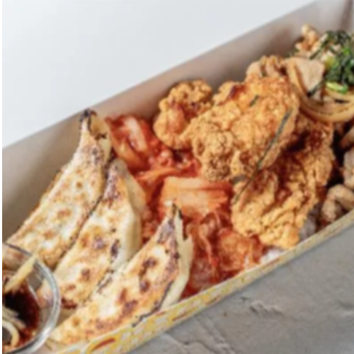 Teriyaki Chicken and Kaarage Combo X 3 Original Gyozas 