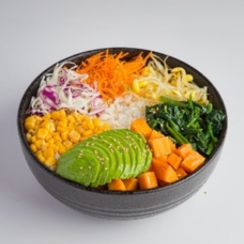Avocado & Sweet Potato Bibimbap 