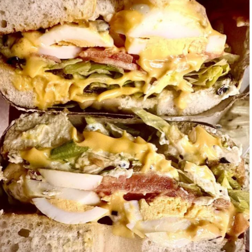 Egg-Ward Cullen Vegetarian Bagel