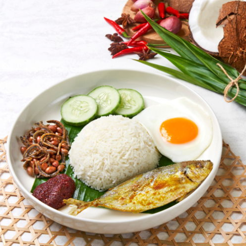 Nasi Lemak Selar Fish