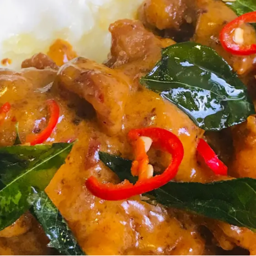 Sambal Salted Egg Pork Ribs Rice