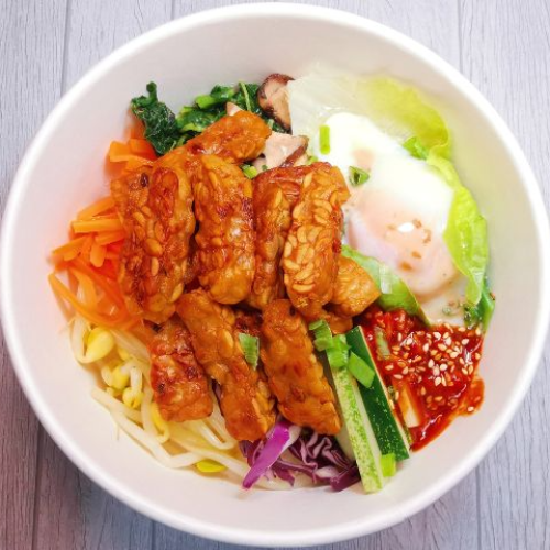Fried Tempeh Fusion Bibimbap