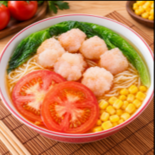 Tomato Shrimp Ball Noodles