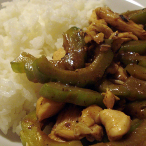 Black Bean Sauce Bitter gourd Pork Ribs Rice