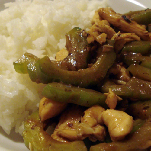 Black Bean Sauce Bitter gourd Sliced Fish Rice