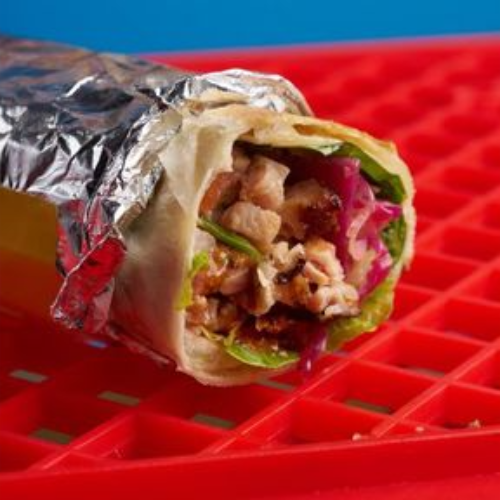 Fire-Grilled Adobo Chicken Burrito