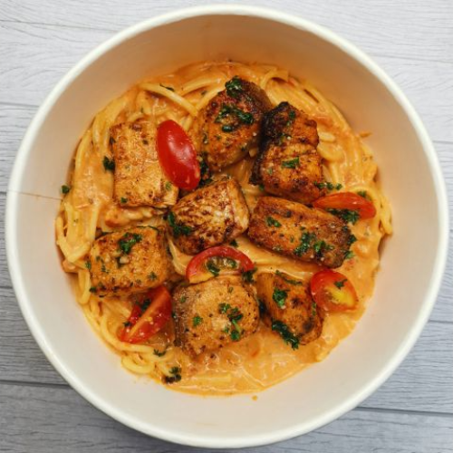 Creamy Tomato Salmon Pasta