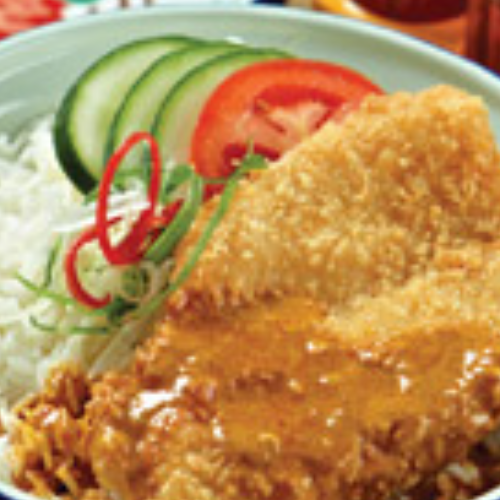 Fish Fillet Curry Rice