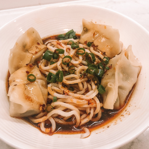 红油抄手面—Pork Wanton in Chilli Oil with Noodle