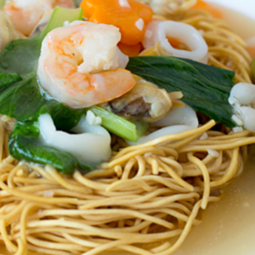 Chicken Cutlet Yee Mee