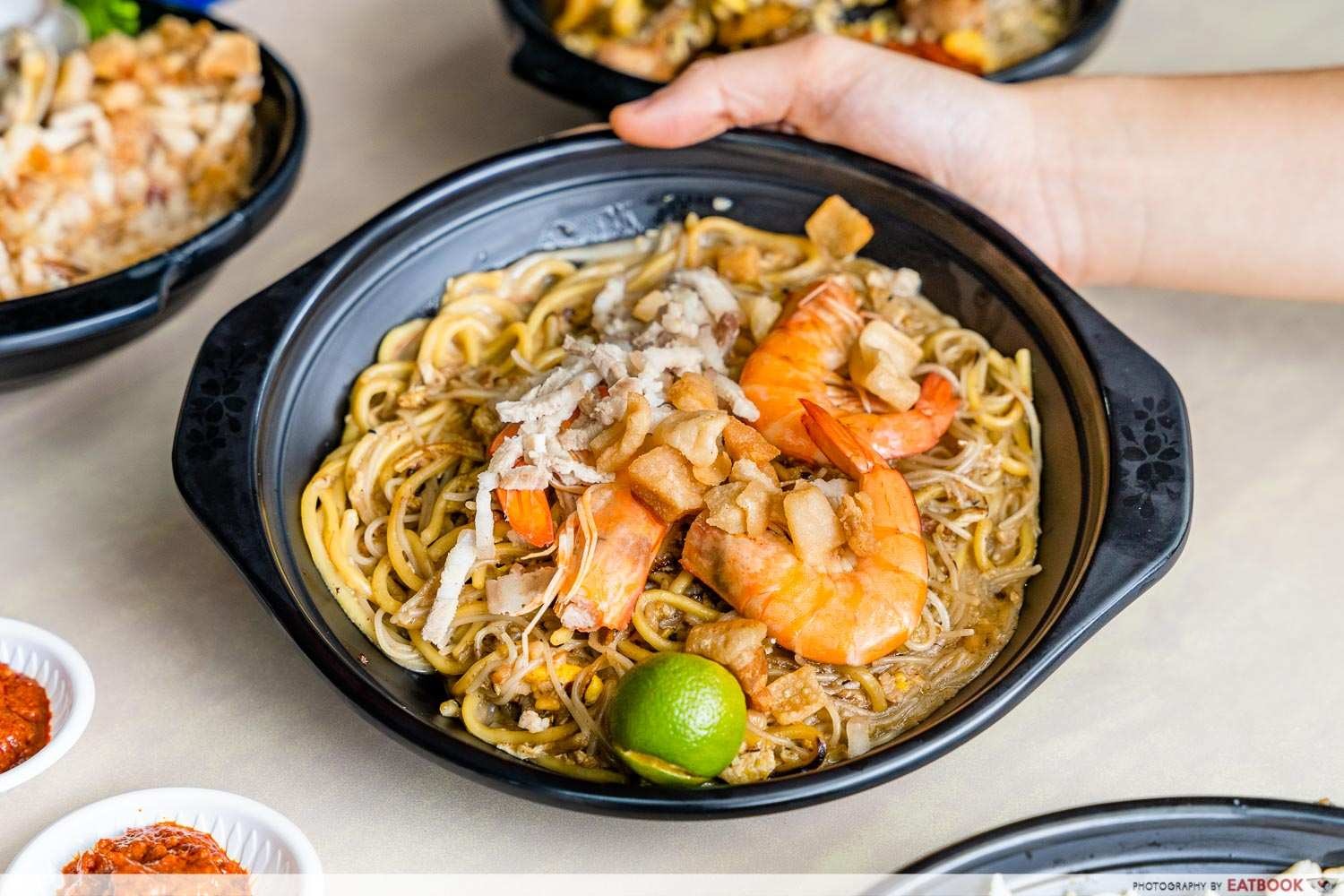 WhyQ Red Sea Prawns Fried Hokkien Mee Signature Pao Fan (01-13)