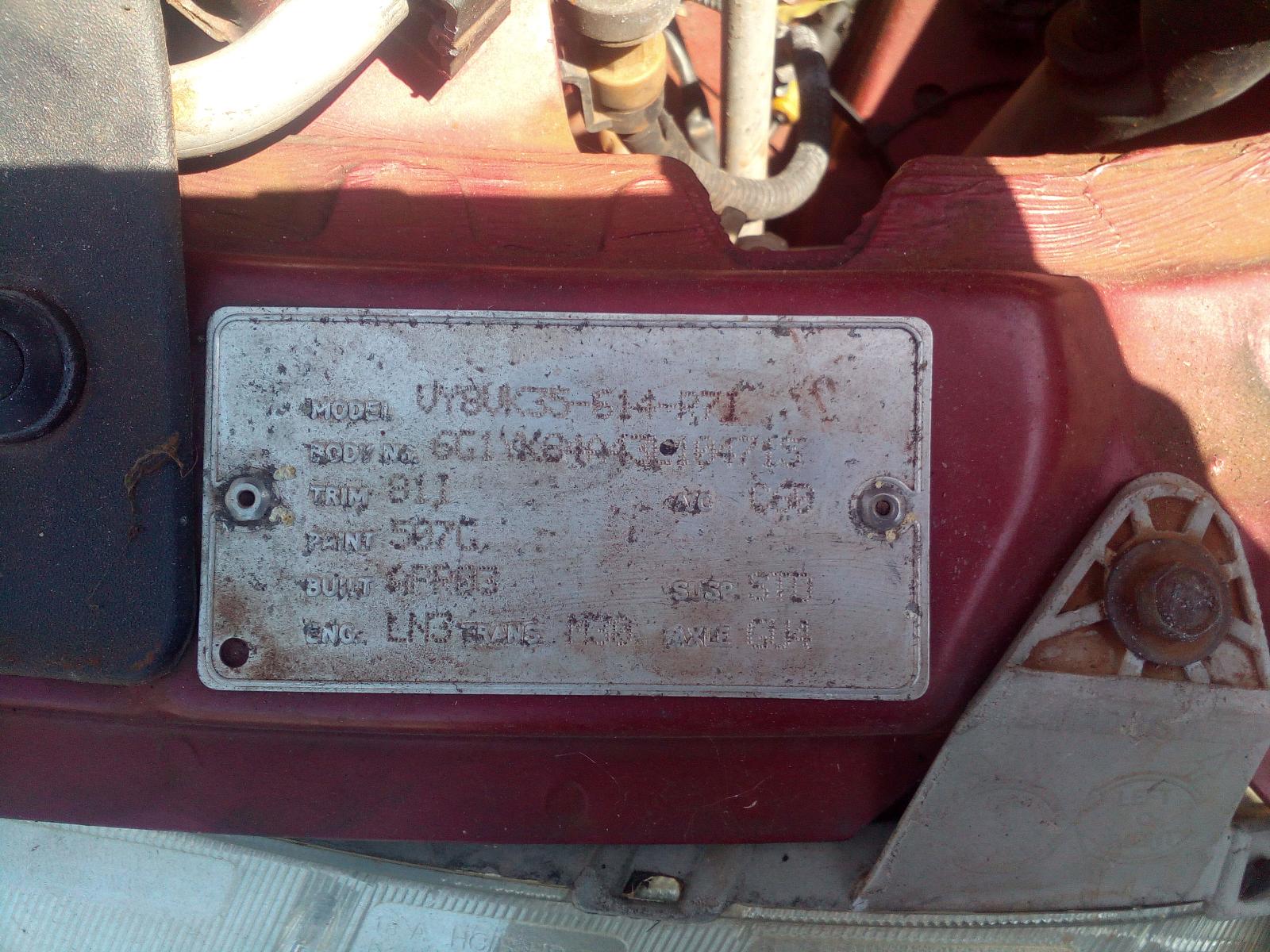 Rear Drive Shaft Commodore Holden 2003