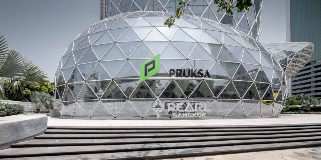 ด้านนอกของอาคาร Pearl Bangkok ส่วนของพื้นที่จัดอีเว้นท์