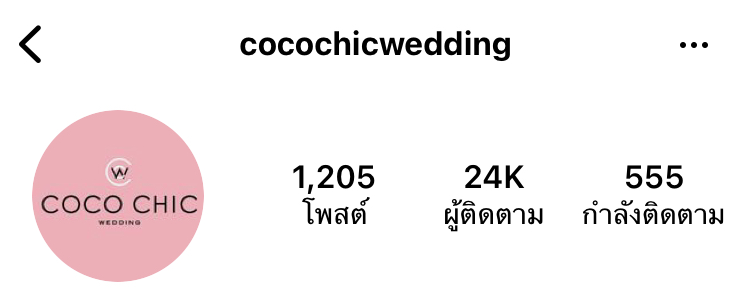 Instagram : cocochicweddeing
