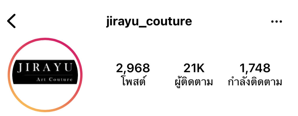 Instargram : @jirayu_couture