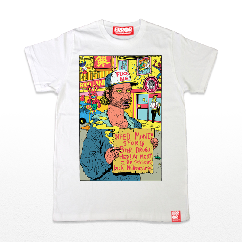 เสื้อยืดคอกลม - Need Money : 590 THB - error clothing -