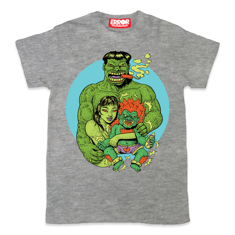เสื้อยืดคอกลม แขนสั้น Hulk's Family : 590 THB - error clothing -