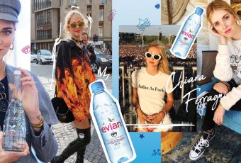 Chiara Ferragni แฟชั่นไอคอนสุดชิค กับการร่วมออกแบบขวดน้ำ Limited Edition จาก Evian