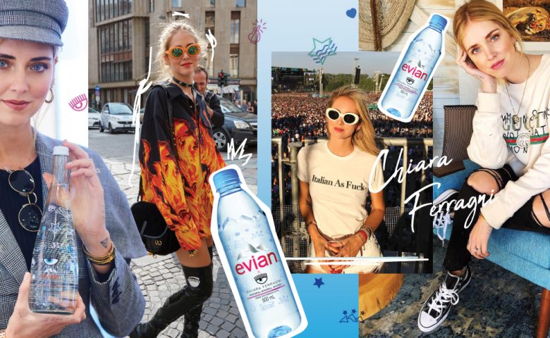 Chiara Ferragni แฟชั่นไอคอนสุดชิค กับการร่วมออกแบบขวดน้ำ Limited Edition จาก Evian