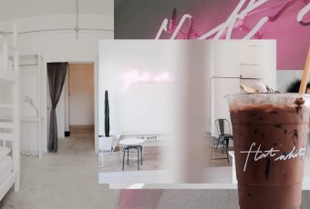 Flat White Cafe x Poshtel คาเฟ่และห้องพักสุดชิคในเมืองรถม้า