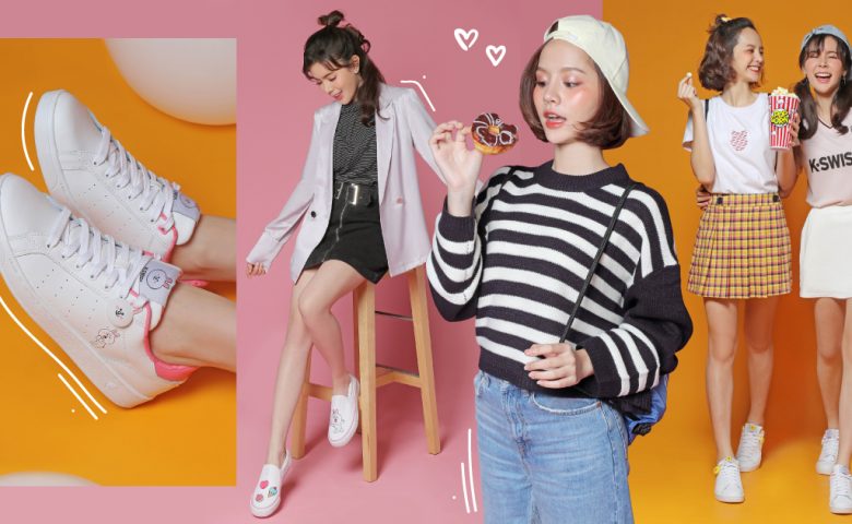 ครีเอท 7 ลุคสุดคิวท์ ด้วยสนีกเกอร์รุ่นพิเศษ K-Swiss│Line Friends