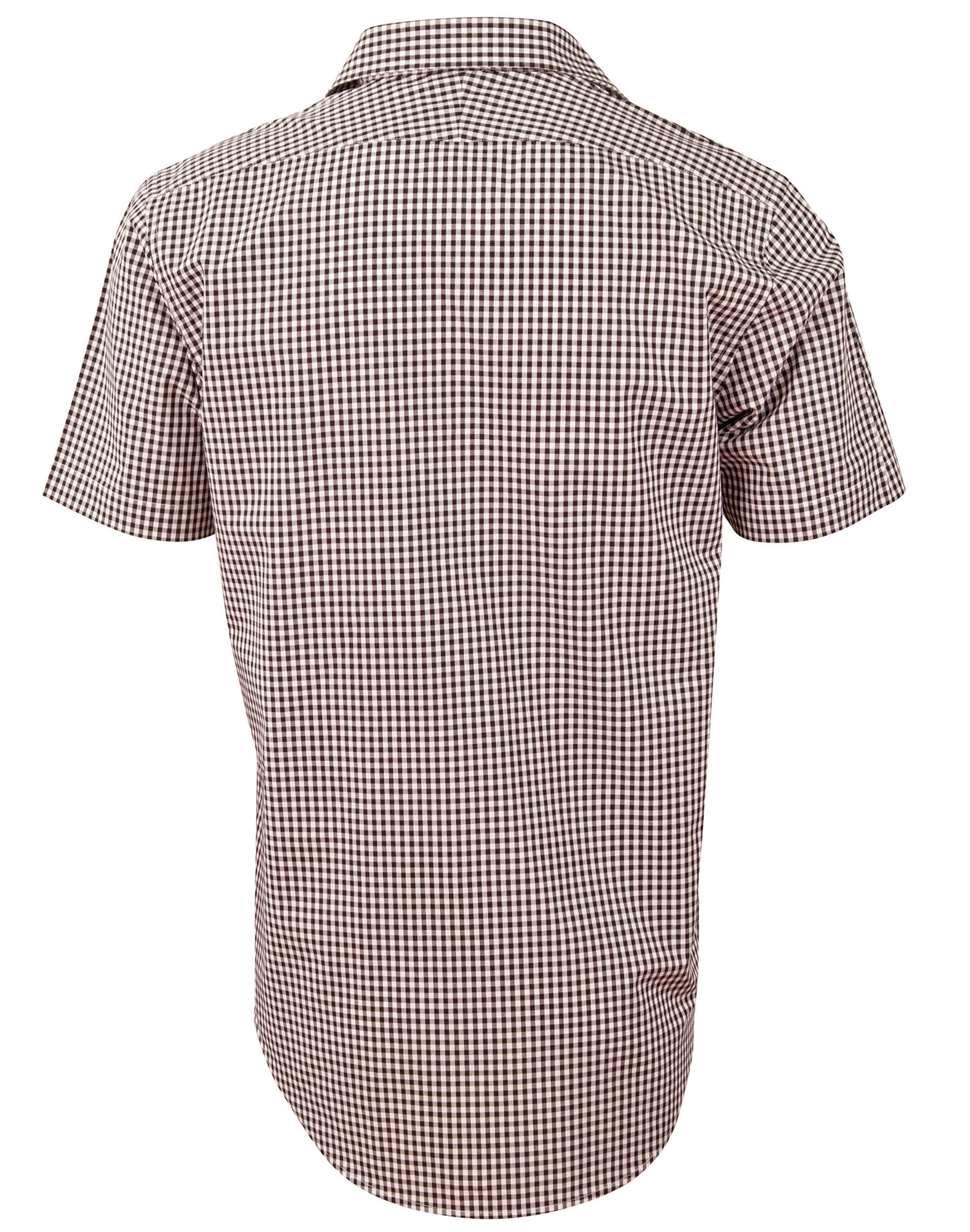 M7330S Men’s Gingham Check Short Sleeve Shirt