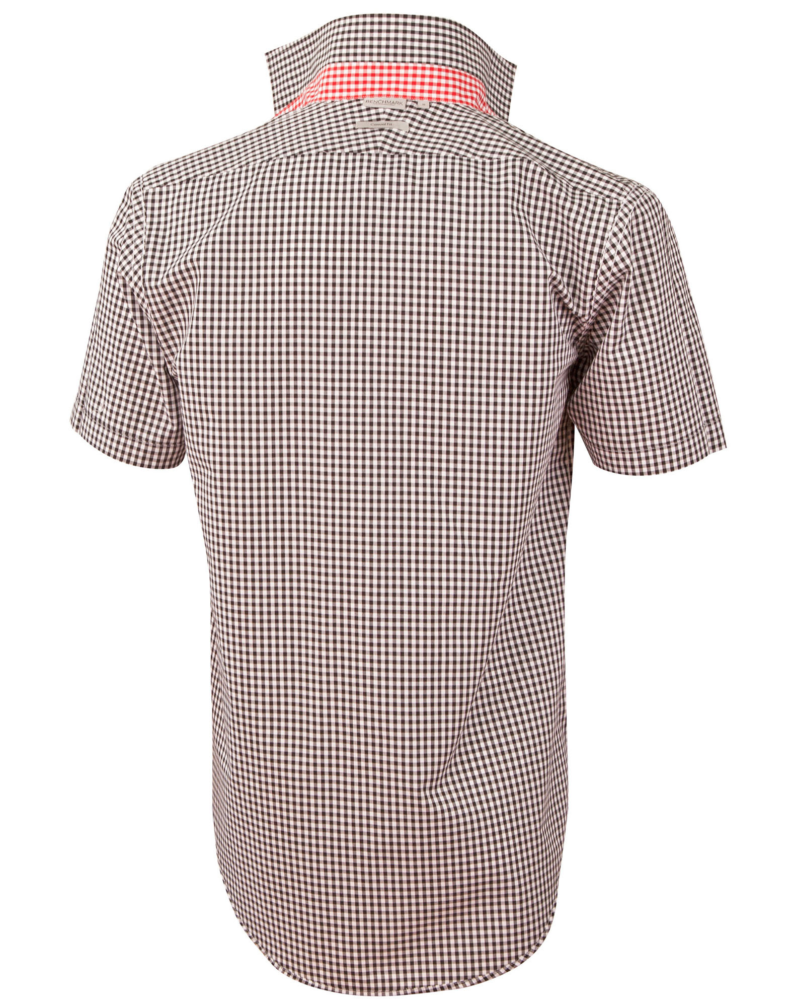 M7330S Men’s Gingham Check Short Sleeve Shirt