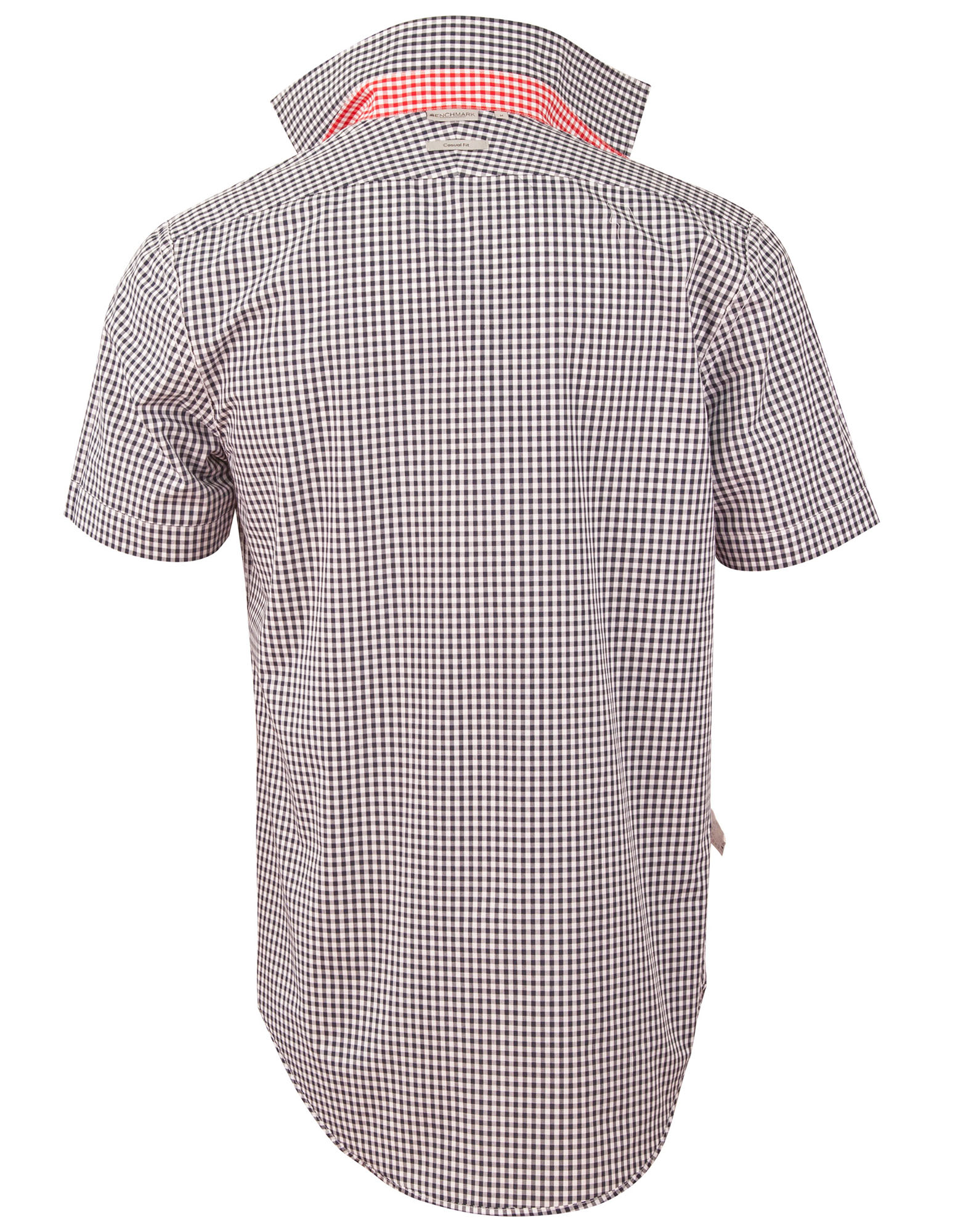 M7330S Men’s Gingham Check Short Sleeve Shirt