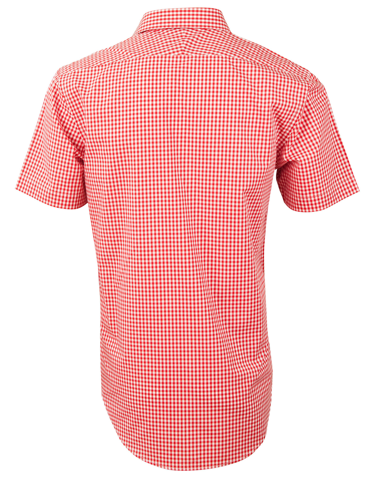 M7330S Men’s Gingham Check Short Sleeve Shirt