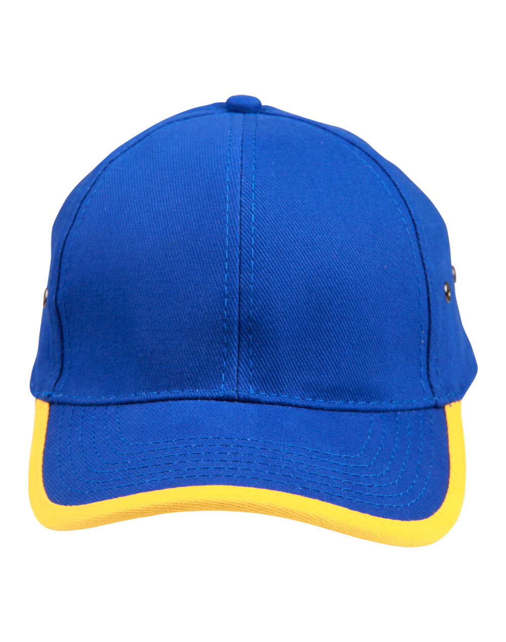 Heavy brushed cotton peak & back trimp cap