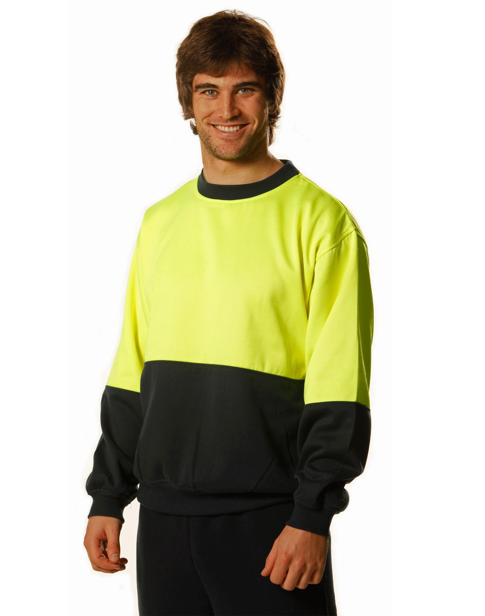 AIW SW09; High Visibility Polar Fleece Windcheater 20/% Cotton 80/% Polyester