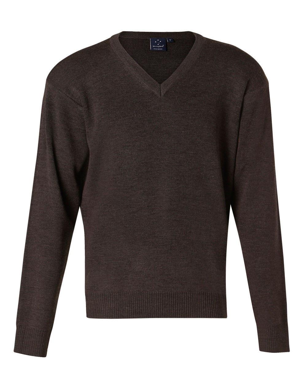 WJ01 V Neck Wool/ Acrylic Knit Jumper