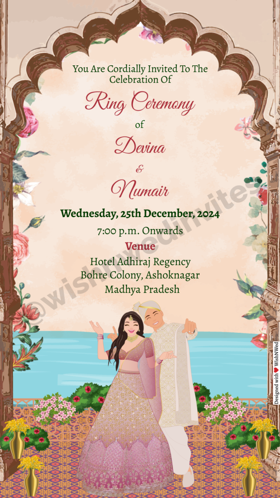 Online Video Invitation Maker Indian Wedding Cards Wish N Wed
