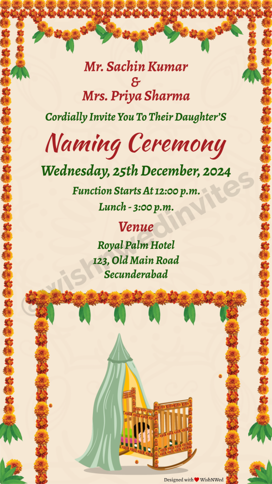 Online Video Invitation Maker Indian Wedding Cards Wish N Wed