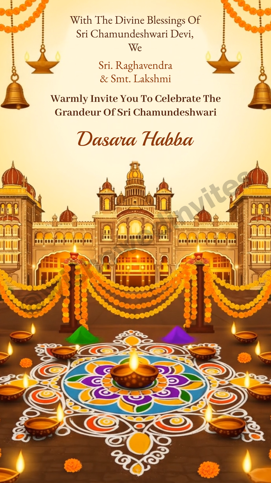 Dasara Habba Invitation Card