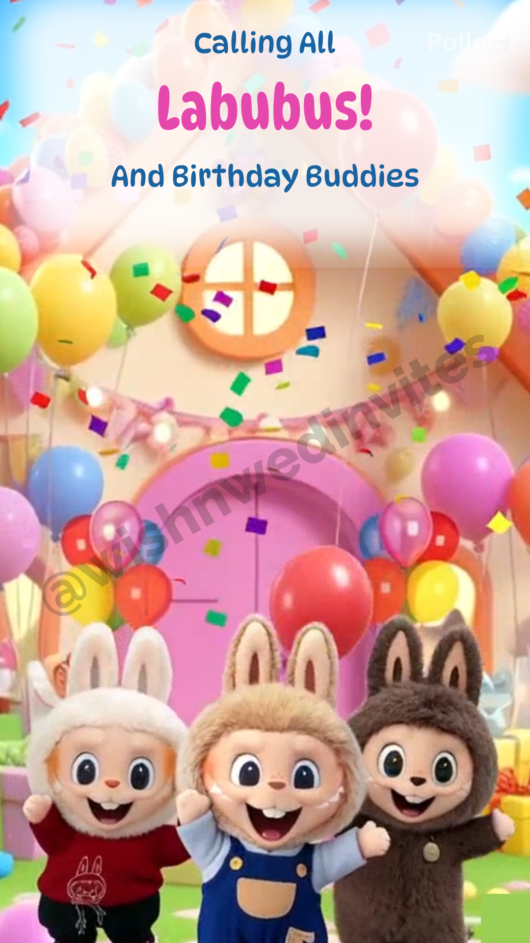 Labubu Birthday Invitation Video