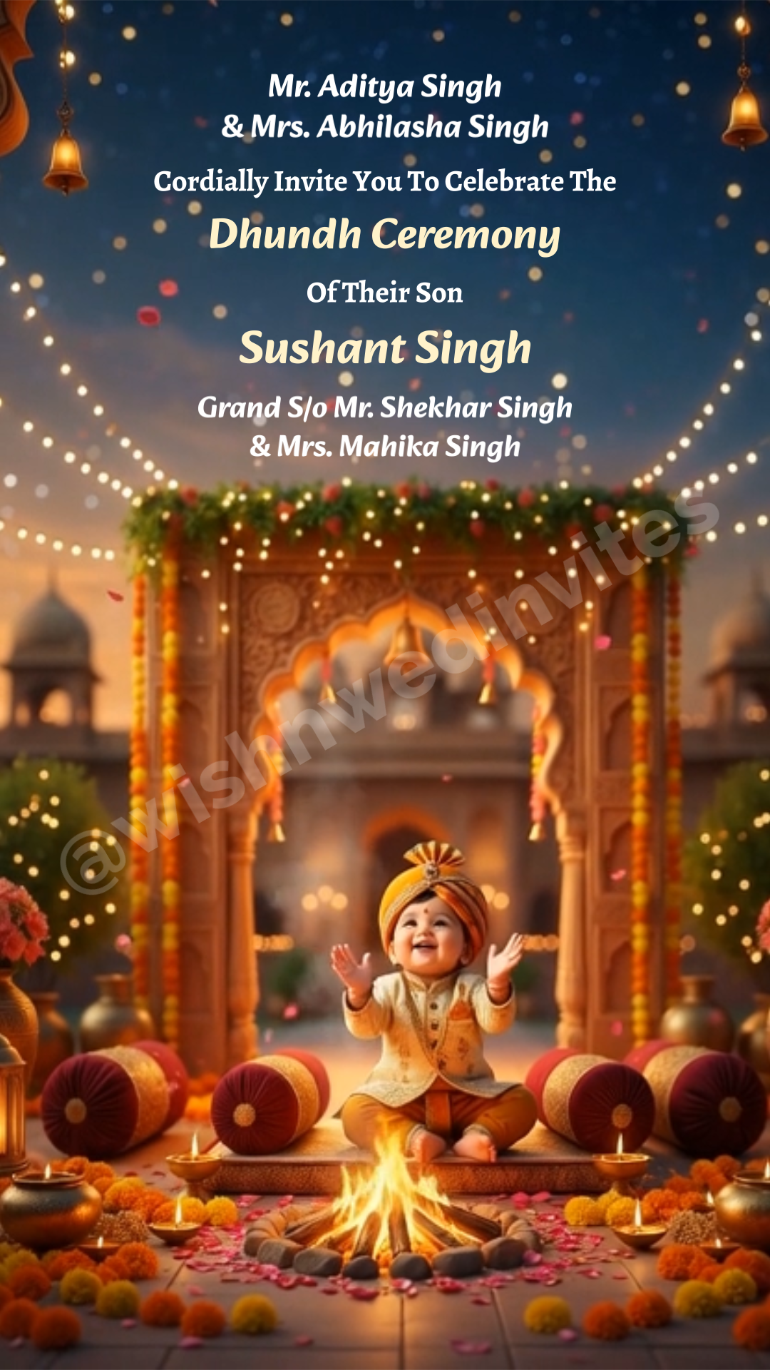 Dhundh Invitation Card