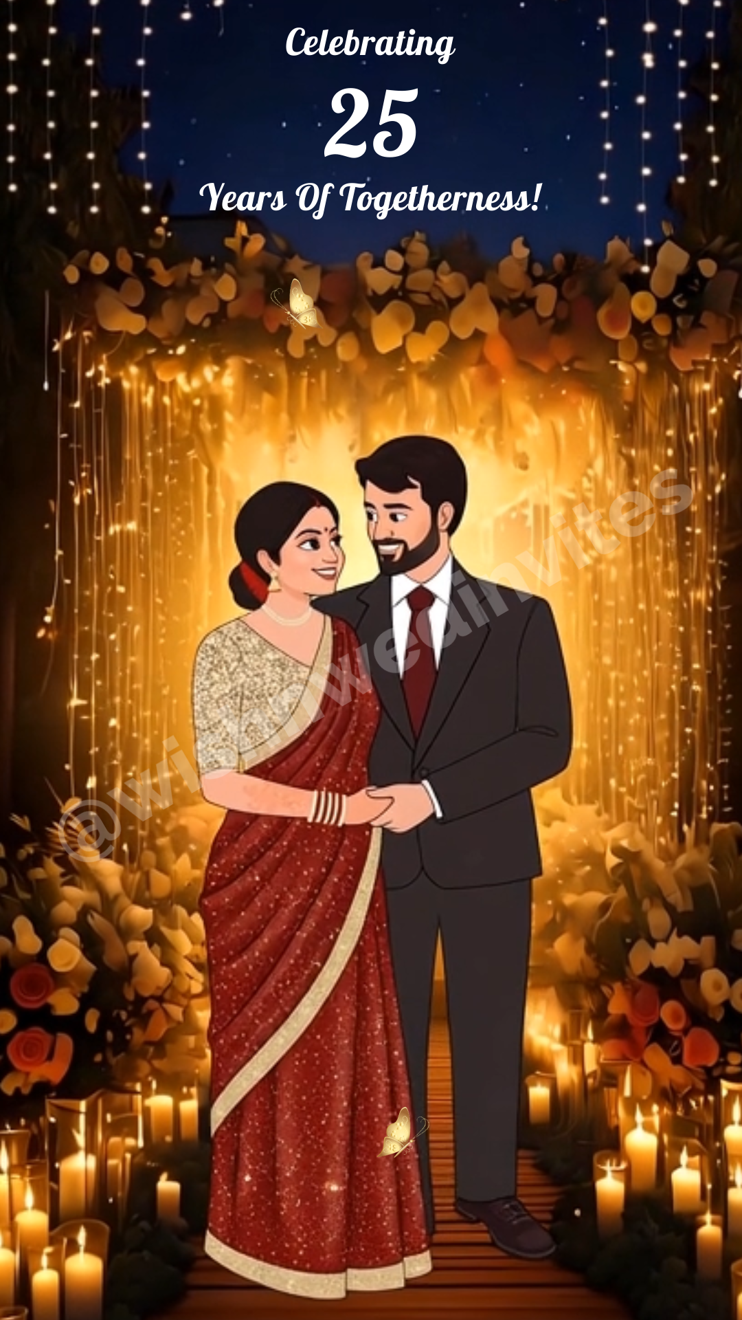 25th Wedding Anniversary Video Invite
