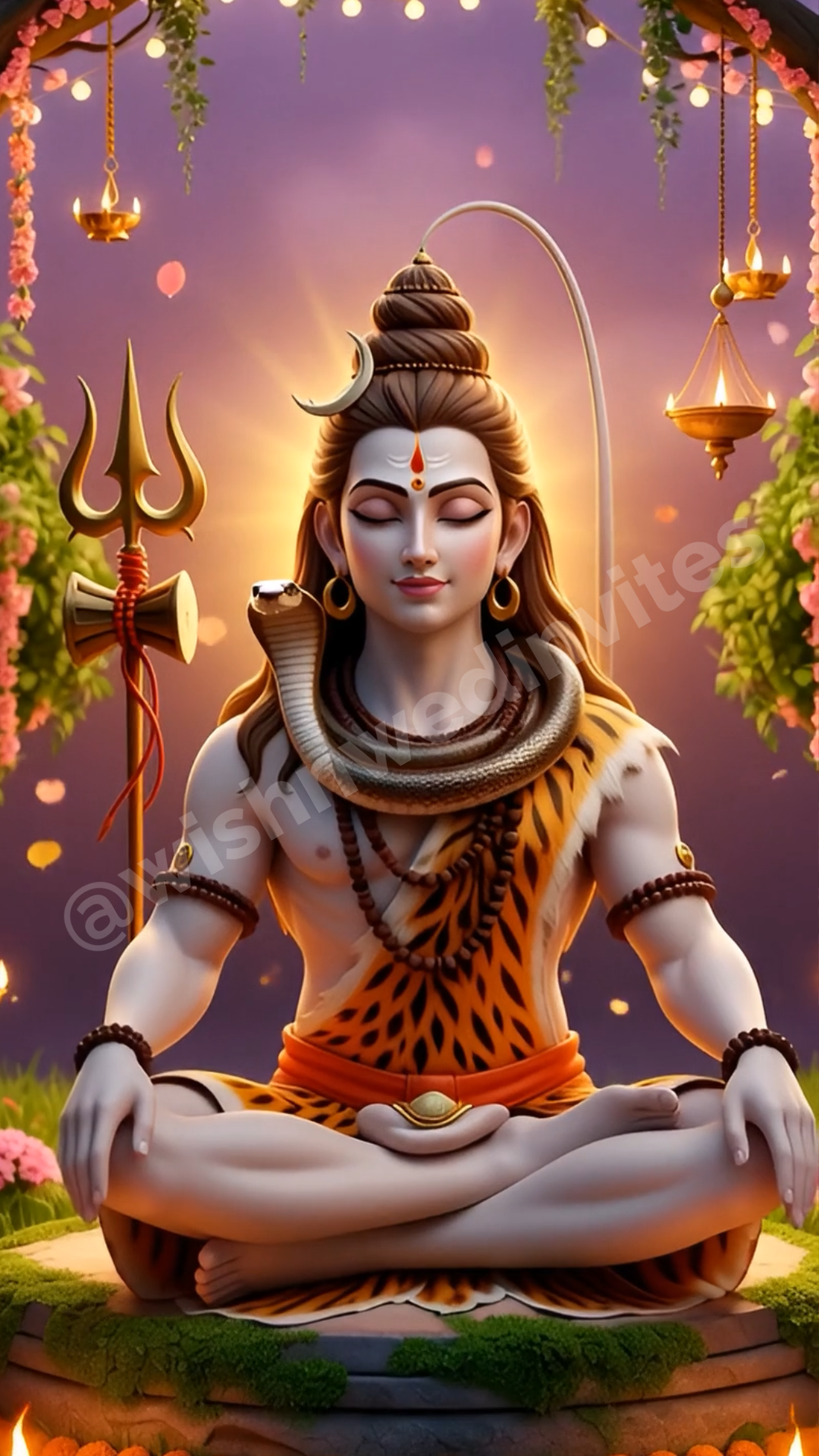 3D Mahashivratri Pooja Invitation Video Template