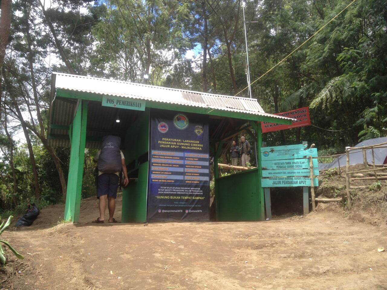 Pos Pemeriksaan Pendakian Ciremai via Apuy