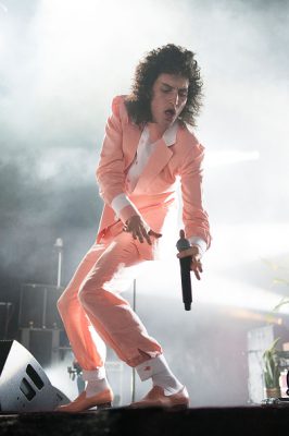 BYRON BAY, AUSTRALIA - JULY 24: Monte Morgan of the band Client Liaison performs for fans during Splendour in the Grass on July 24, 2015 in Byron Bay, Australia. (Photo by Cassandra Hannagan/Getty Images)